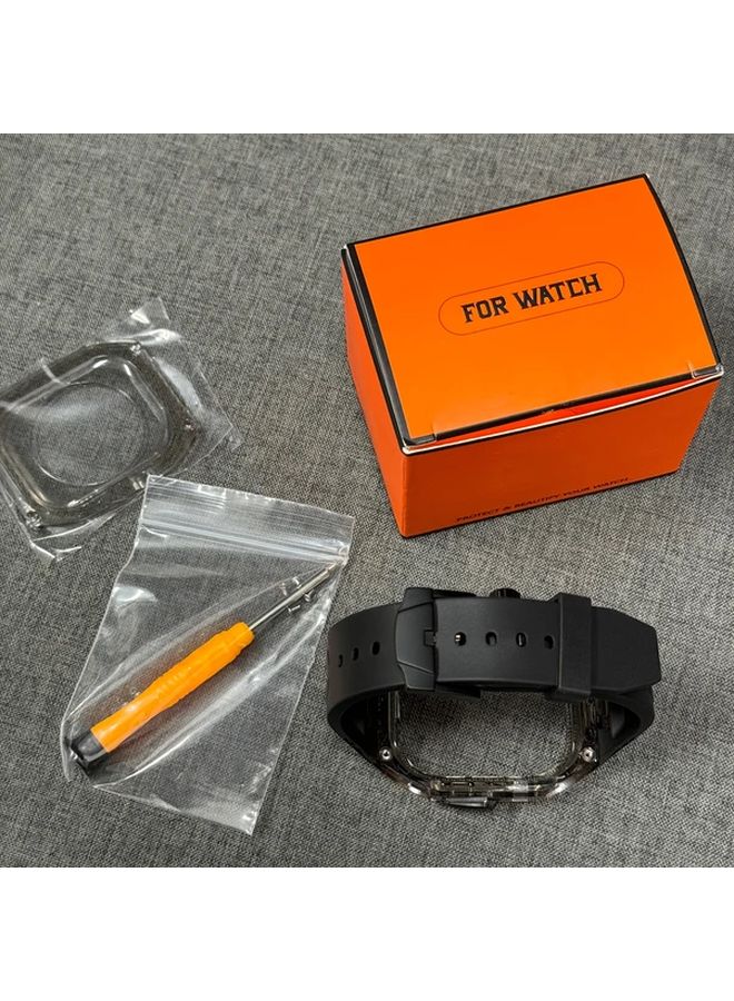 Transparent Orange Protective Case Cover for Samsung Galaxy Watch Ultra 47mm - Image 5